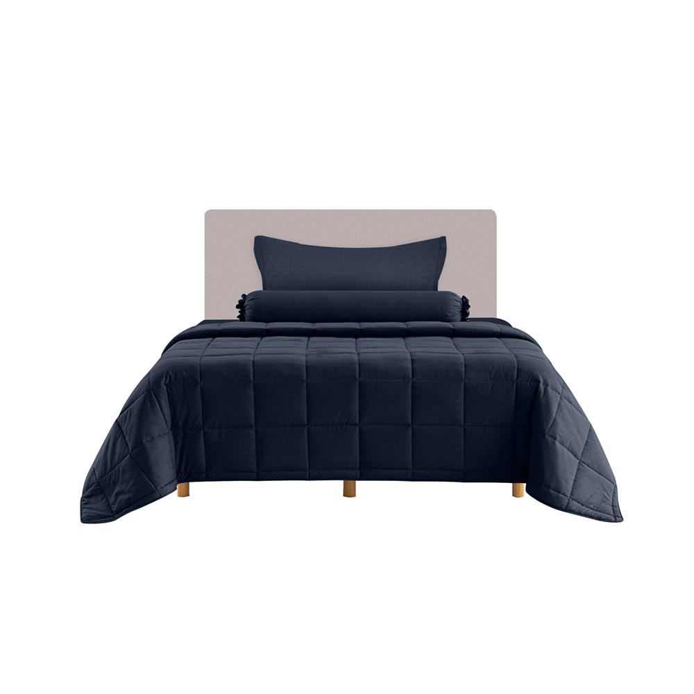 ชุดผ้าปูที่นอน 3.5 ฟุต 4 ชิ้น LOTUS ATTITUDE ELEMENTS สี INDIGO