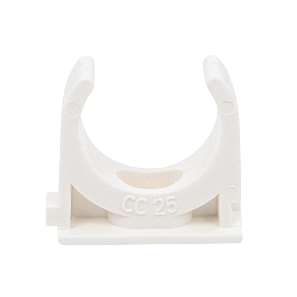 คลิปก้ามปู ELECKTA 25 มม. สีขาว แพ็ก 10 ชิ้น