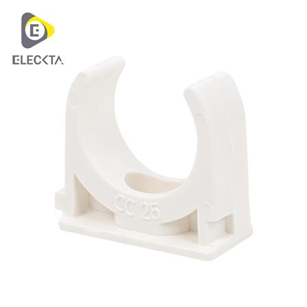 คลิปก้ามปู ELECKTA 25 มม. สีขาว แพ็ก 10 ชิ้น_0