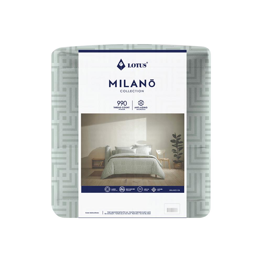 ชุดผ้าปูที่นอน 3.5 ฟุต 4 ชิ้น LOTUS MILANO 04(S24)