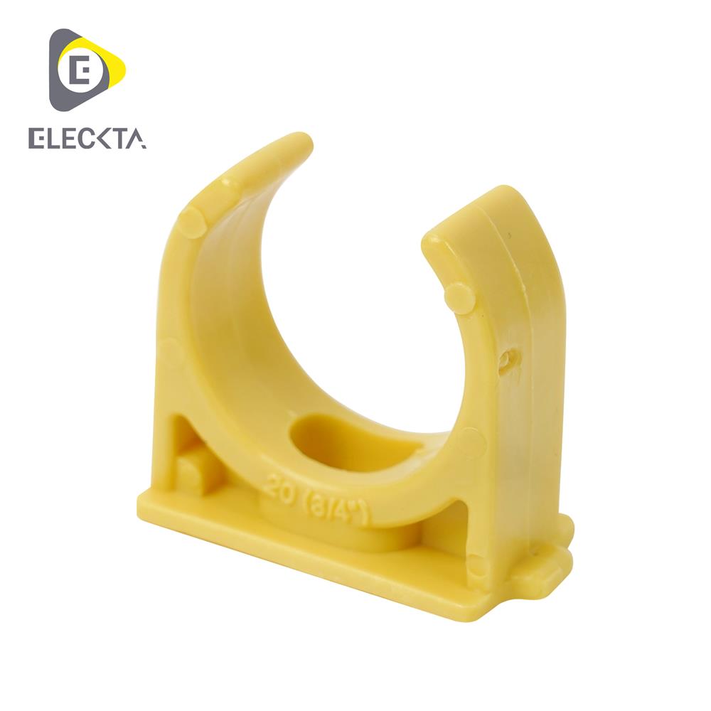 คลิปก้ามปู ELECKTA 3/4 นิ้ว สีเหลือง แพ็ก 10 ชิ้น