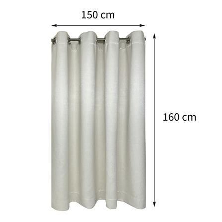 ผ้าม่าน EYELET HOME LIVING STYLE RAFFY UV 150X160 ซม. สีครีม_6