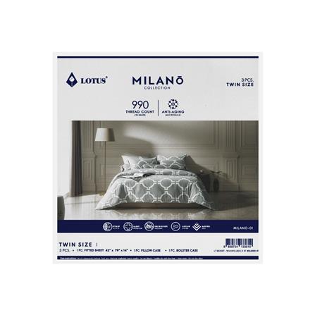 ชุดผ้าปูที่นอน 3.5 ฟุต (ชุด 3 ชิ้น) LOTUS MILANO 01(S24)_6