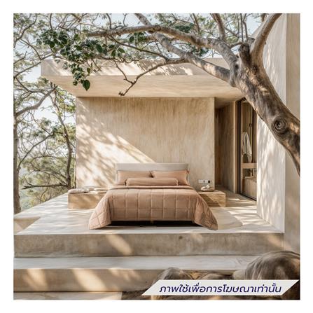 ชุดผ้าปูที่นอน 3.5 ฟุต 4 ชิ้น LOTUS ATTITUDE ELEMENTS สี ALMOND_0