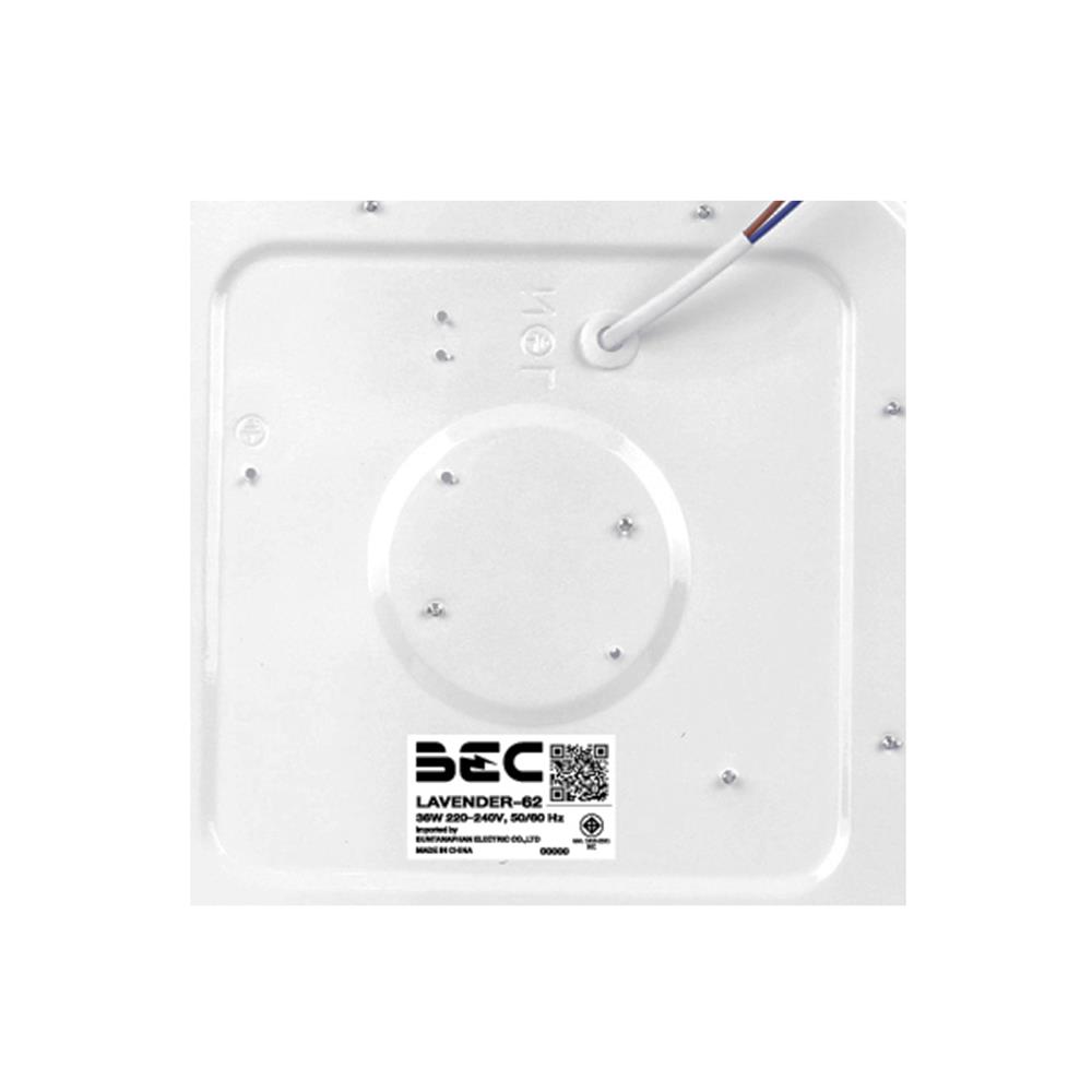 ไฟเพดาน LED BEC LAVENDER-62 15 นิ้ว 36 วัตต์ DAYLIGHT สีขาว