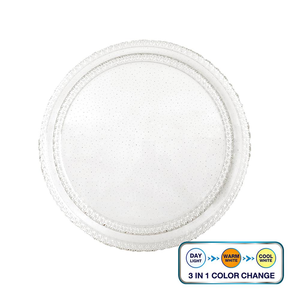 ไฟเพดาน LED BEC VESPER-82 19 นิ้ว 48 วัตต์ DAYLIGHT/COOL WHITE/WARM WHITE สีขาว