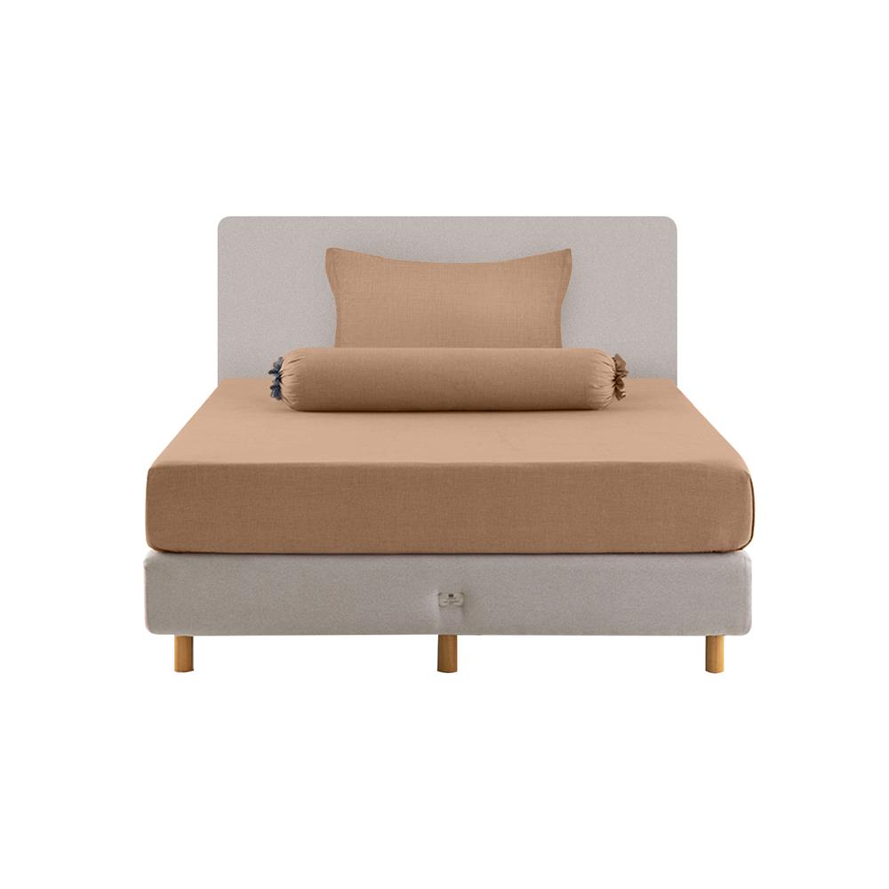 ชุดผ้าปูที่นอน 3.5 ฟุต 3 ชิ้น LOTUS ATTITUDE ELEMENTS สี ALMOND