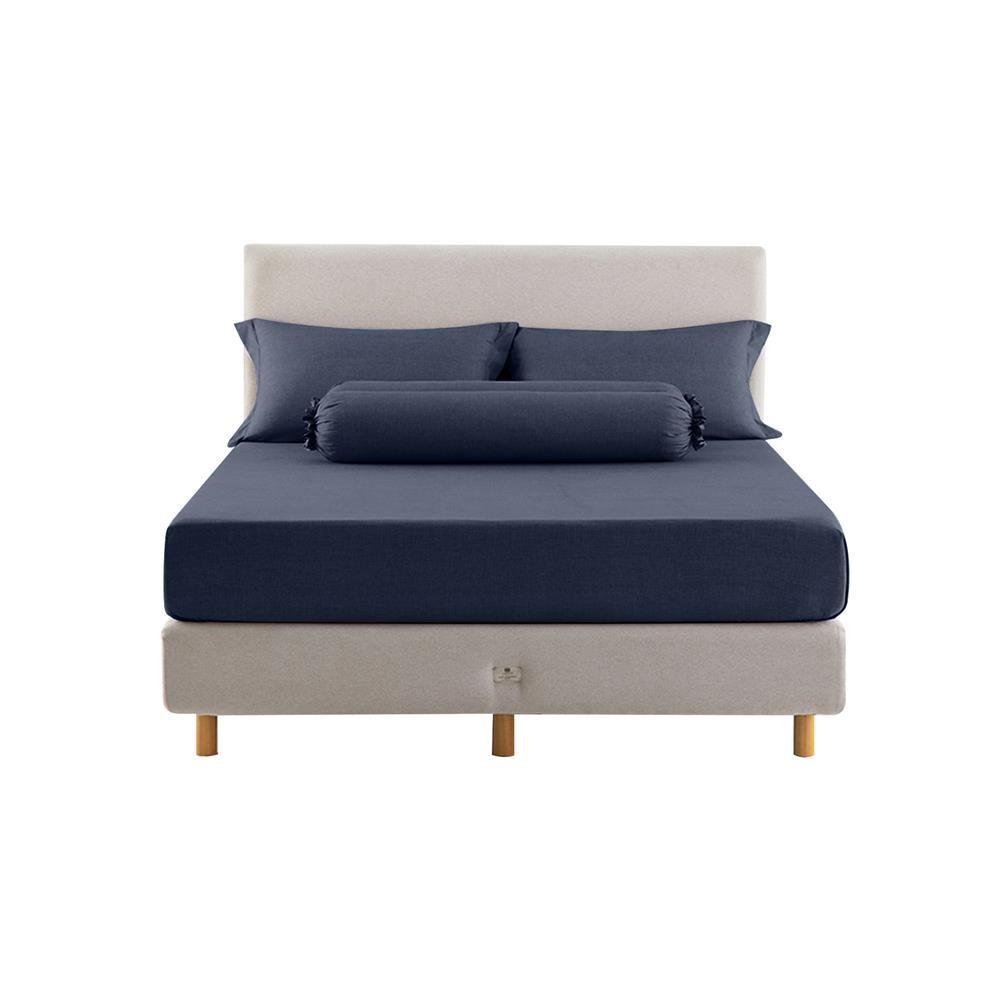 ชุดผ้าปูที่นอน 5 ฟุต 5 ชิ้น LOTUS ATTITUDE ELEMENTS สี INDIGO