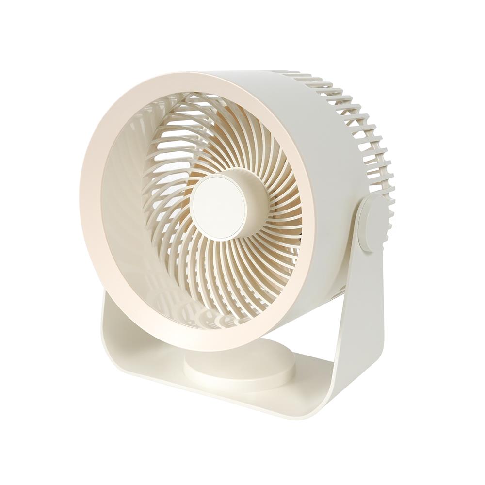 พัดลมพกพา 4 นิ้ว MUXIANG M55 สีครีม