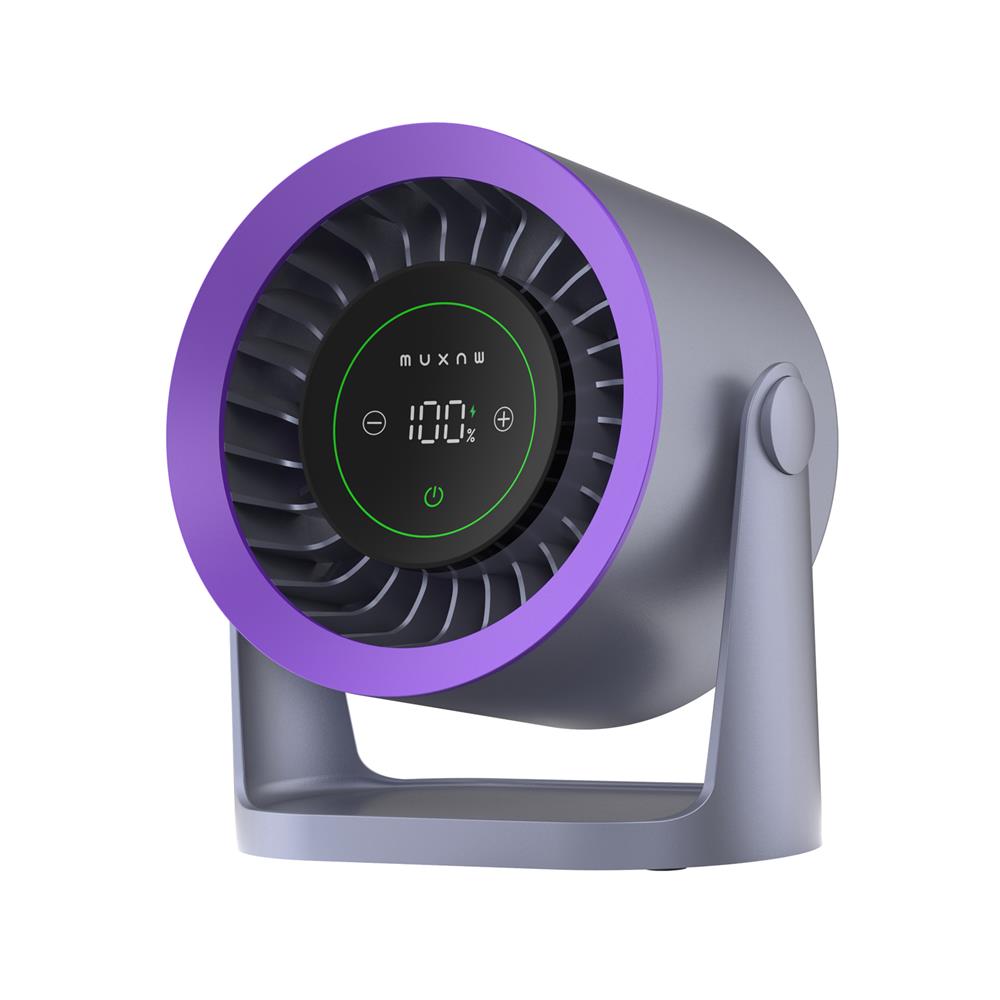 พัดลมพกพา 5 นิ้ว MUXIANG M75 สีเทา