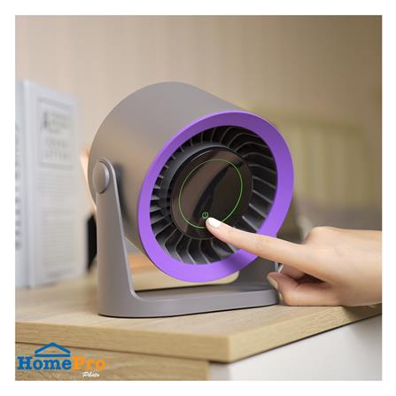 พัดลมพกพา 5 นิ้ว MUXIANG M75 สีเทา_3