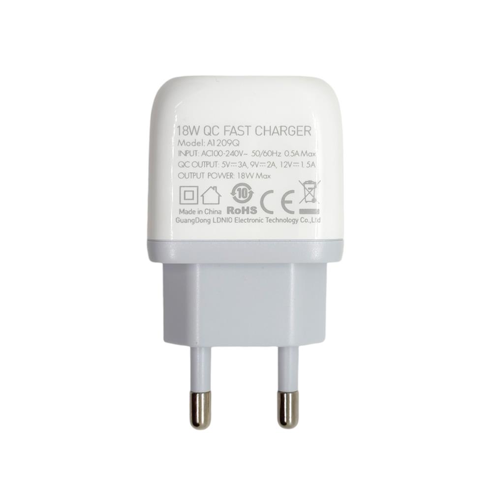 ชุดสายชาร์จ LDNIO A1209Q 18 วัตต์