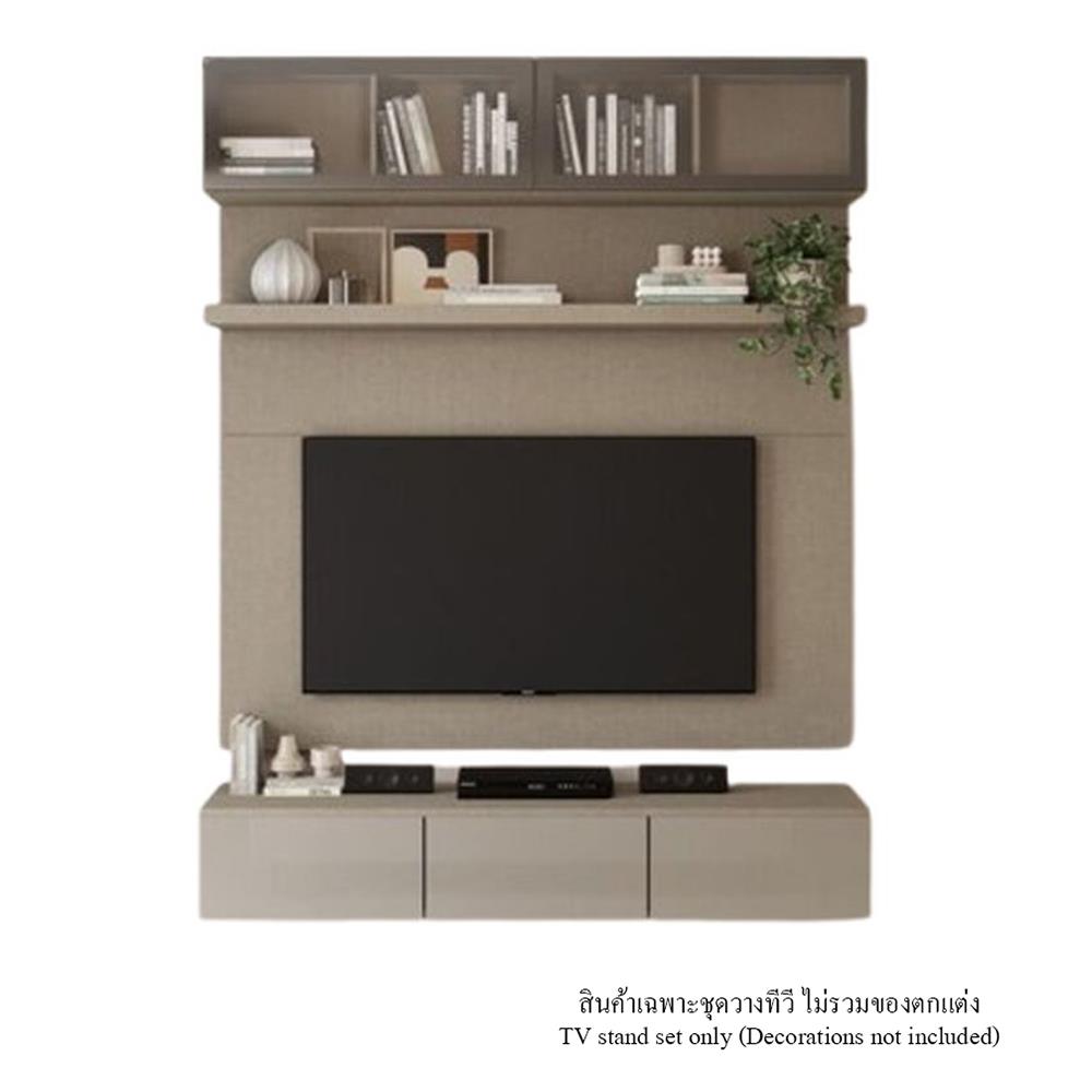 ชุดตู้วางทีวี SB BUILT IN WISEST 19236677 180 ซม. สี ALMOND BEIGE