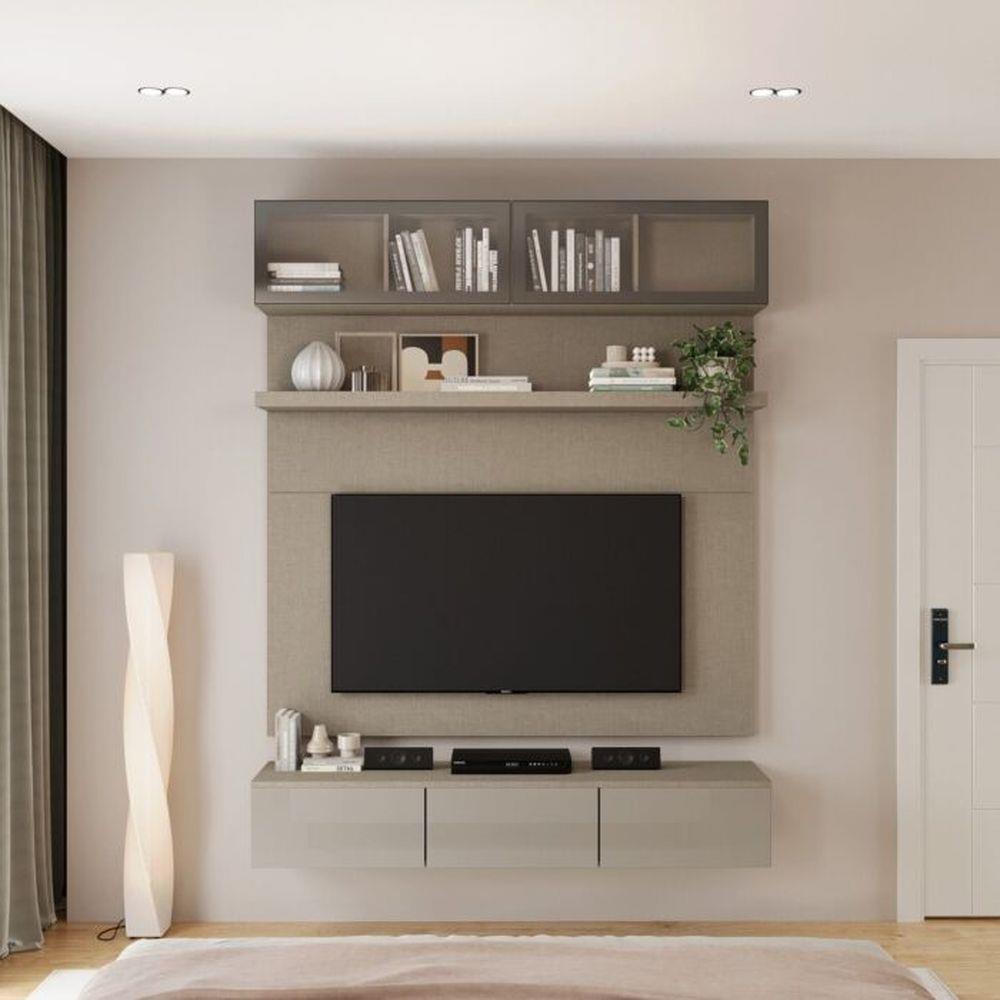 ชุดตู้วางทีวี SB BUILT IN WISEST 19236677 180 ซม. สี ALMOND BEIGE