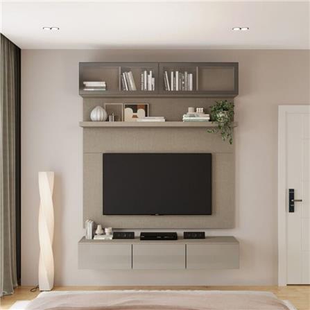 ชุดตู้วางทีวี SB BUILT IN WISEST 19236677 180 ซม. สี ALMOND BEIGE_1