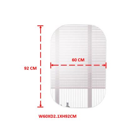 กระจกสำหรับตกแต่ง SB FURNITURE HAGI 19218227 สี MONACO OAK_3
