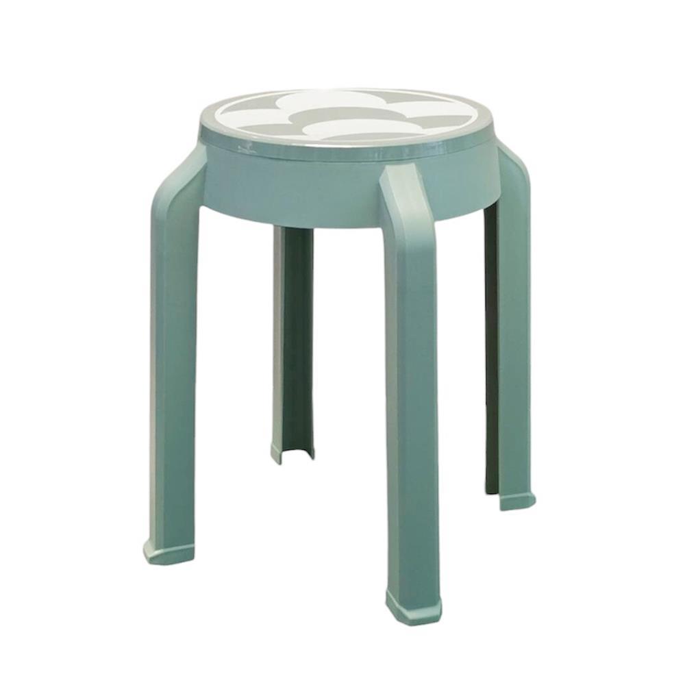 เก้าอี้พลาสติก SPRING RELAX&RESET CIRCULAR สีเขียวอ่อน_1