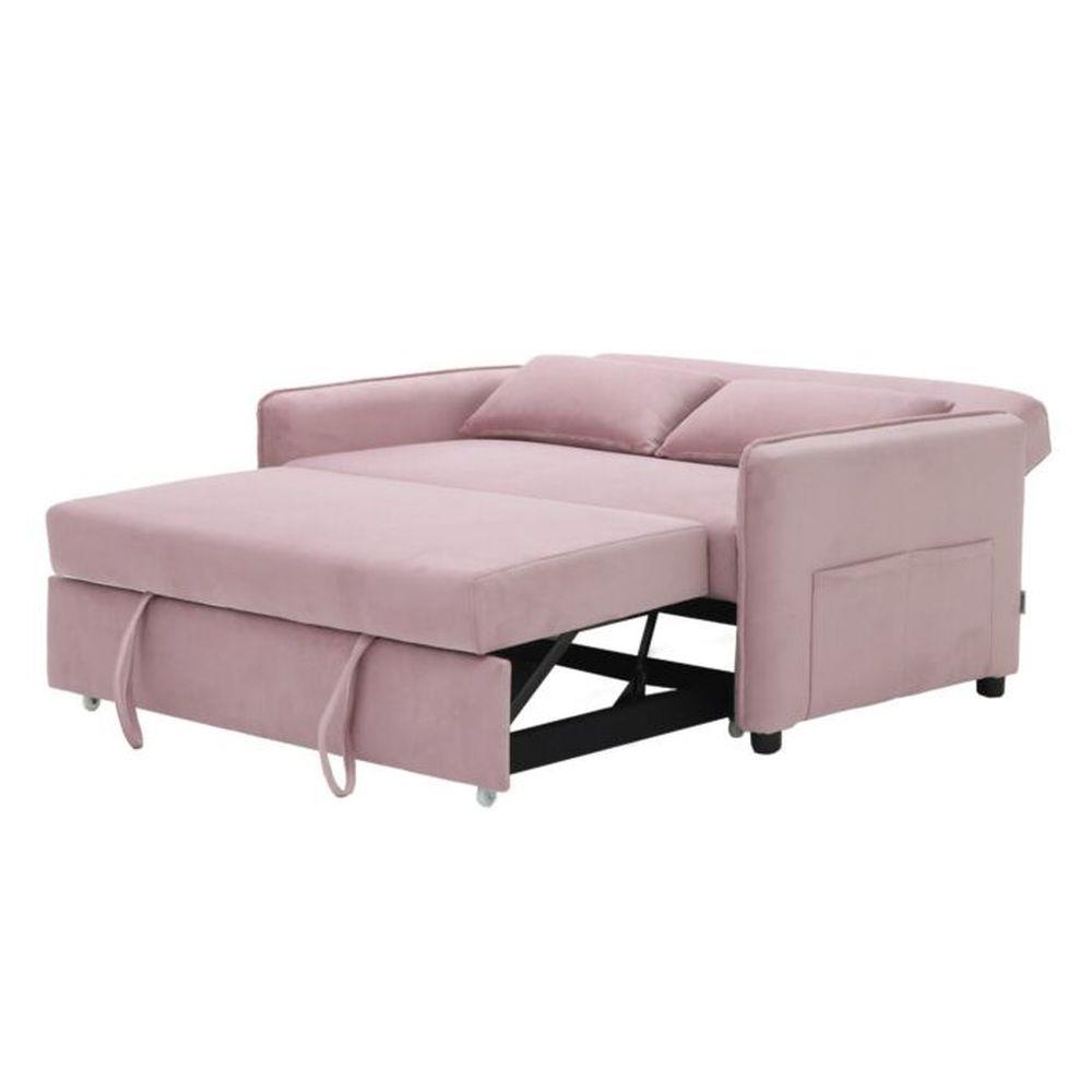 โซฟาเบด 2 ที่นั่ง SB FURNITURE BONDANIE 19234946 สีชมพู
