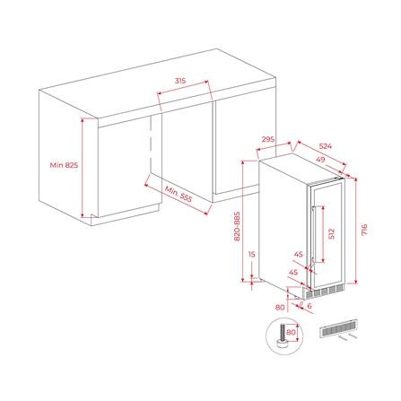 ตู้แช่ไวน์ TEKA RVU 10020 GBK 20 ขวด สีดำ_5