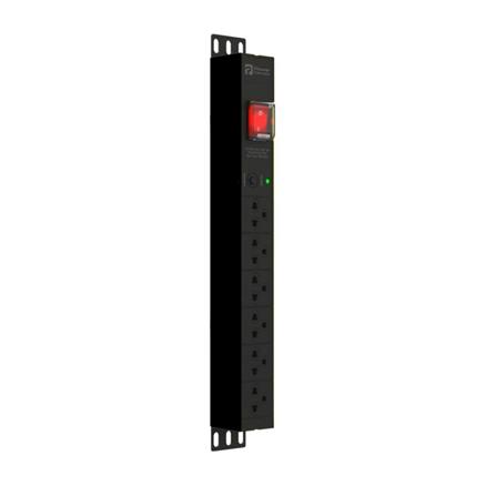 รางปลั๊กไฟ 6 ช่อง 1 สวิตช์ POWERCONNEX PXC5PHTTS-TS06-B 16 แอมป์ 3 ม. สีดำ_0