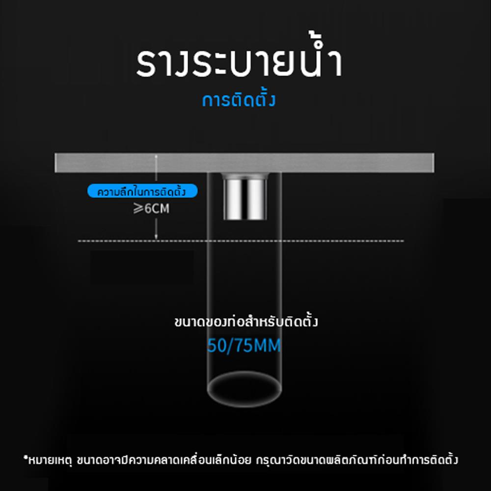 รางน้ำทิ้ง CASSA CL0167 100 ซม. สีเงิน