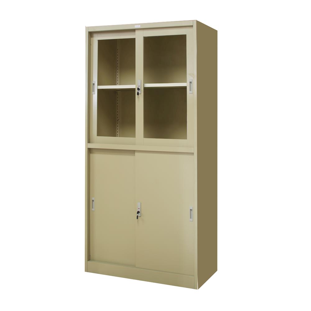 ตู้เหล็กสูงบานผสม WORKSCAPE ZDGO-1886 91.7 ซม. สีครีม