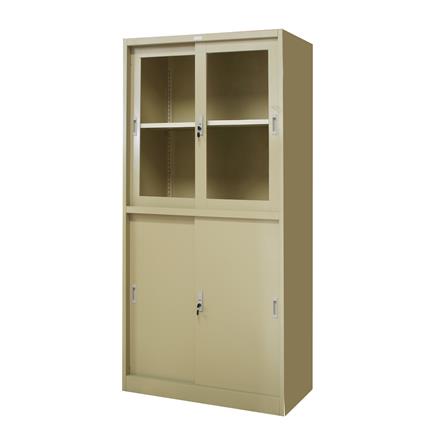 ตู้เหล็กสูงบานผสม WORKSCAPE ZDGO-1886 91.7 ซม. สีค...