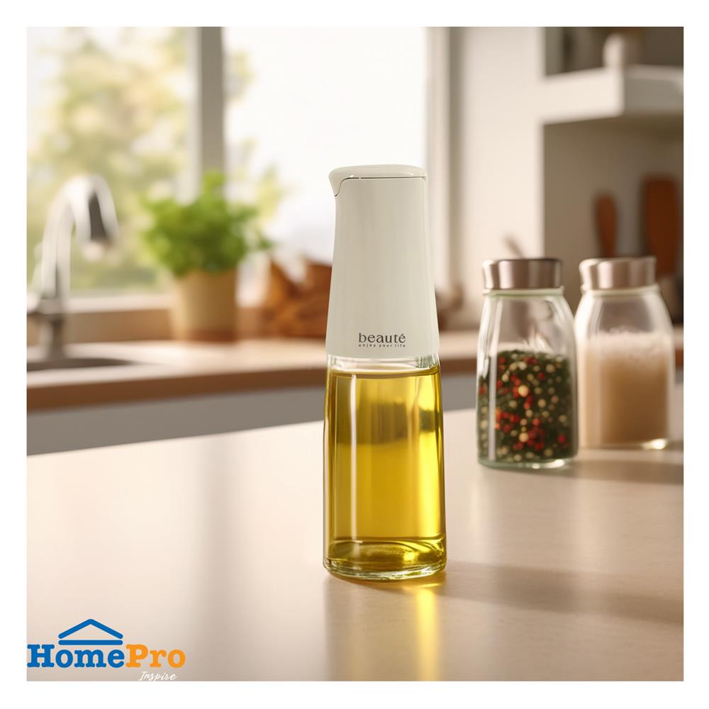ขวดใส่น้ำมัน KECH BEAUTE 0.5 ลิตร สีเบจ