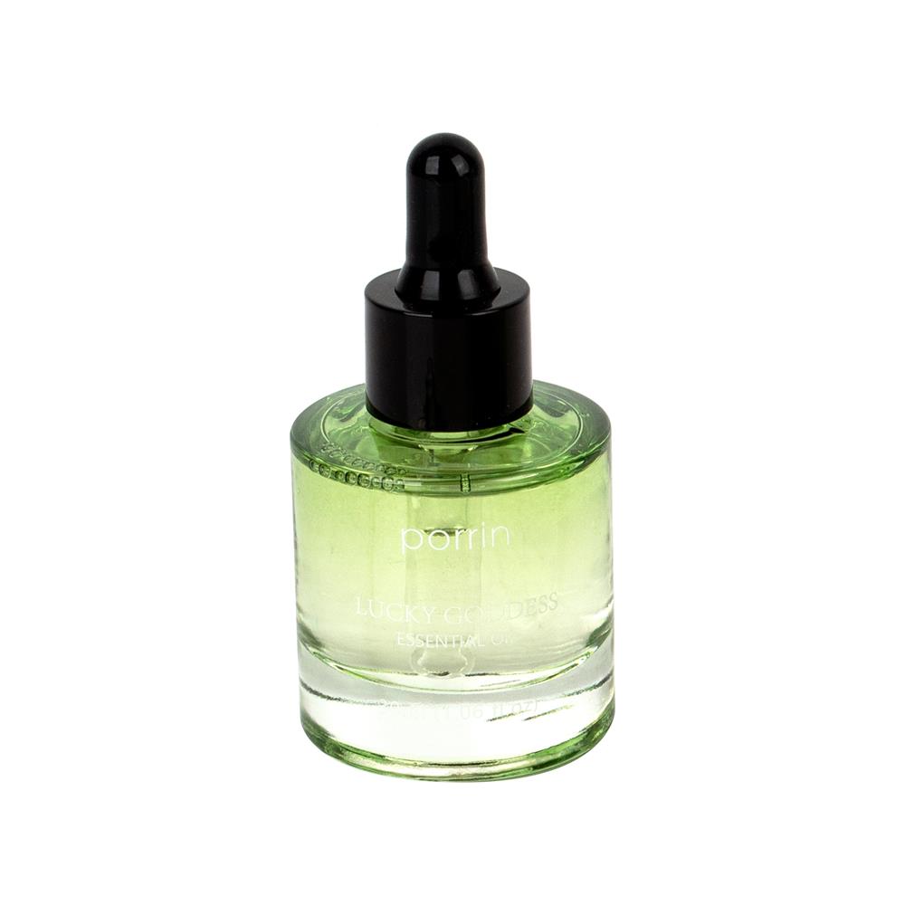 ชุดหินอโรม่าพร้อมน้ำหอม PORRIN 500 กรัม + 30 มล. GREEN LUCKY GODDESS