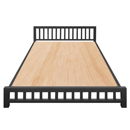 เตียงเหล็ก 6 ฟุต THAIBULL SSTVIE032-180W สีดำ_1