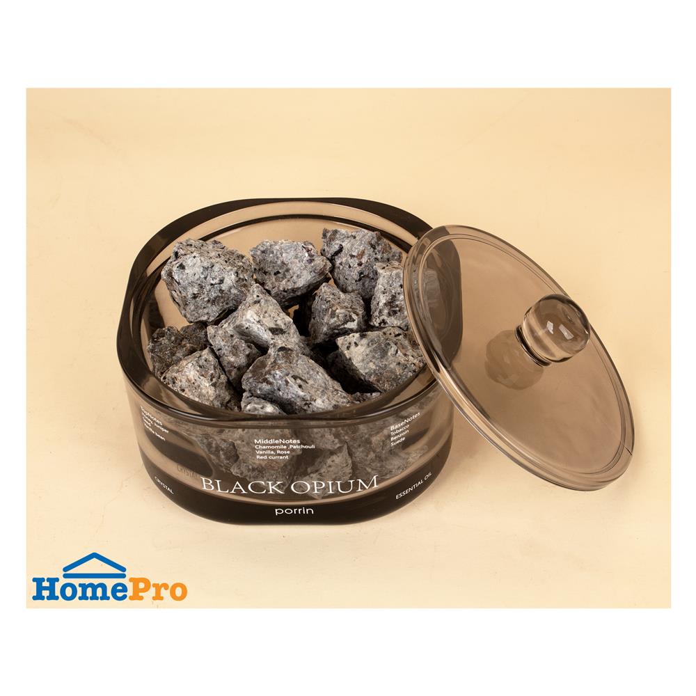ชุดหินอโรม่าพร้อมน้ำหอม PORRIN 500 กรัม + 30 มล. BLACK OPIUM