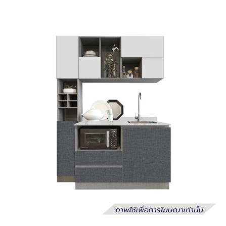 ครัวไม้สำเร็จ SB FURNITURE KUCHE COMP150F-R GREY-TWIST STONE GLOSS 150 ซม._1