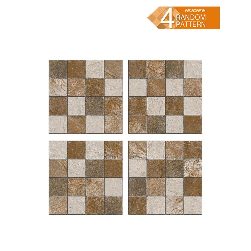 กระเบื้องพื้นพอร์ซเลน  40x40 ซม. TARA ฮาวิลแลนด์ น้ำตาล (AF) A 0.96 ตร.ม.