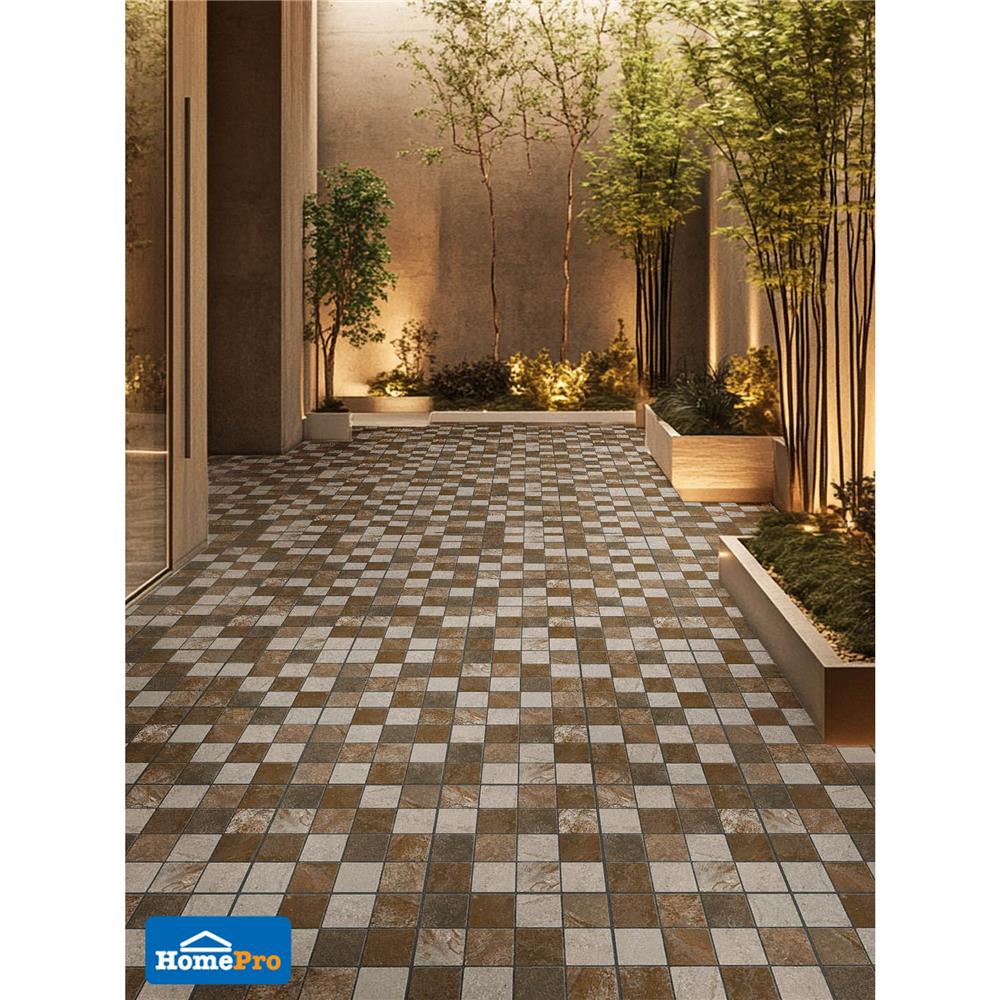 กระเบื้องพื้นพอร์ซเลน  40x40 ซม. TARA ฮาวิลแลนด์ น้ำตาล (AF) A 0.96 ตร.ม.