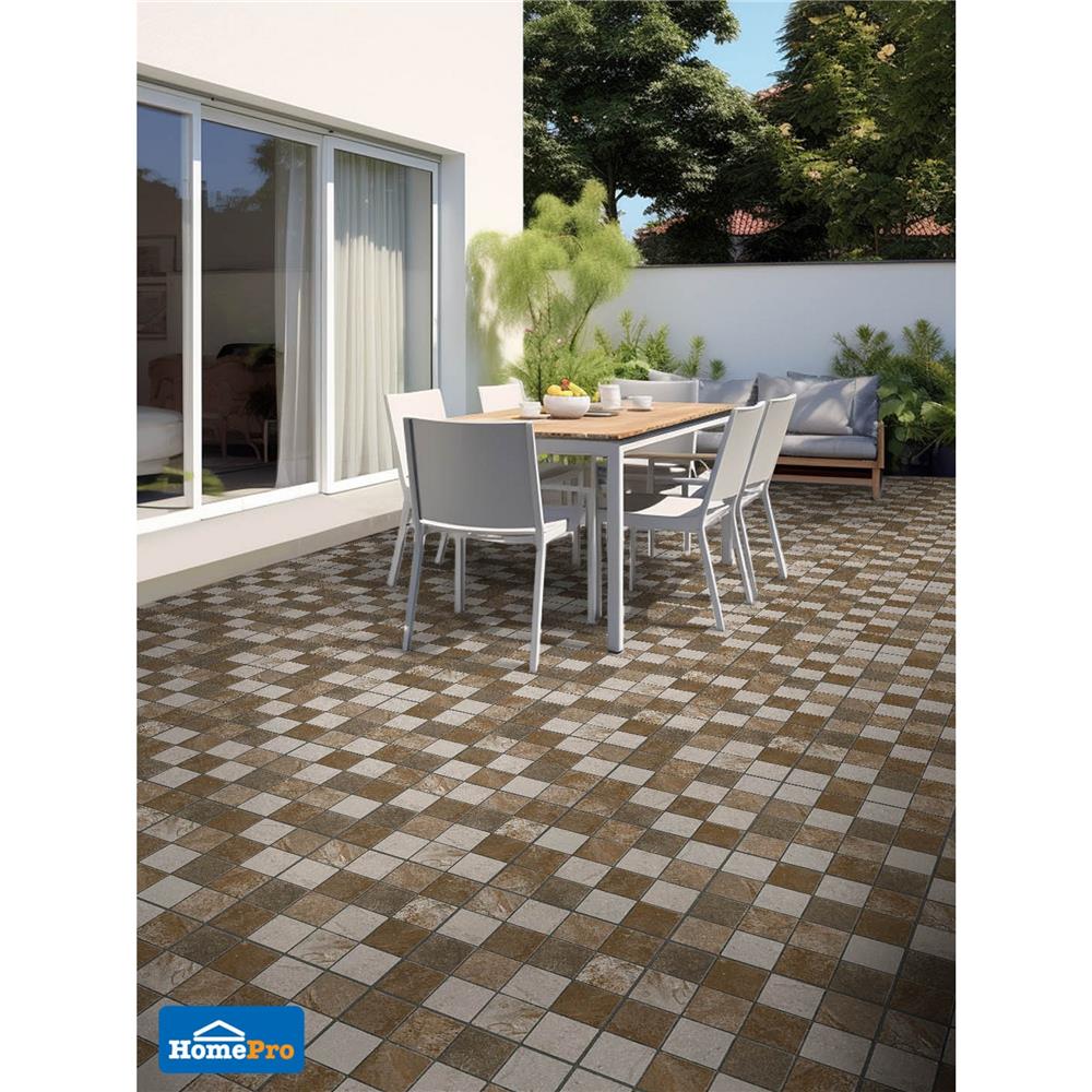 กระเบื้องพื้นพอร์ซเลน  40x40 ซม. TARA ฮาวิลแลนด์ น้ำตาล (AF) A 0.96 ตร.ม.