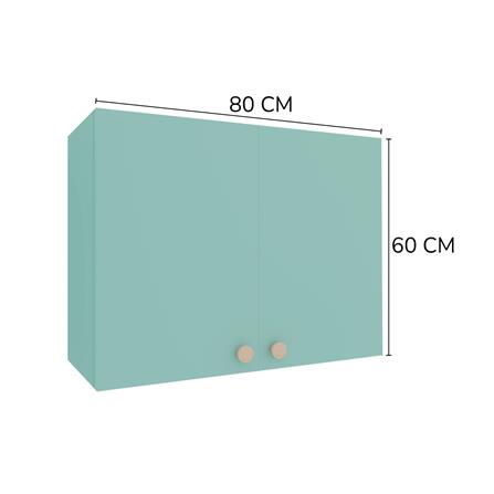 ตู้แขวนคู่ MJ DOT 80x60 ซม. สี PASTEL MINT_3