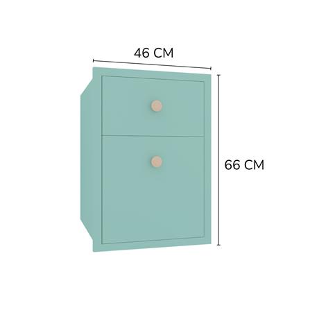 ตู้ลิ้นชัก MJ DOT 46x66 ซม. สี PASTEL MINT_3