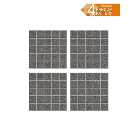 กระเบื้องพื้นพอร์ซเลน  40x40 ซม. TARA โมเว่น เทาเข้ม A 0.96 ตร.ม._1