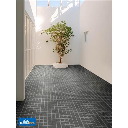 กระเบื้องพื้นพอร์ซเลน  40x40 ซม. TARA โมเว่น เทาเข้ม A 0.96 ตร.ม._3