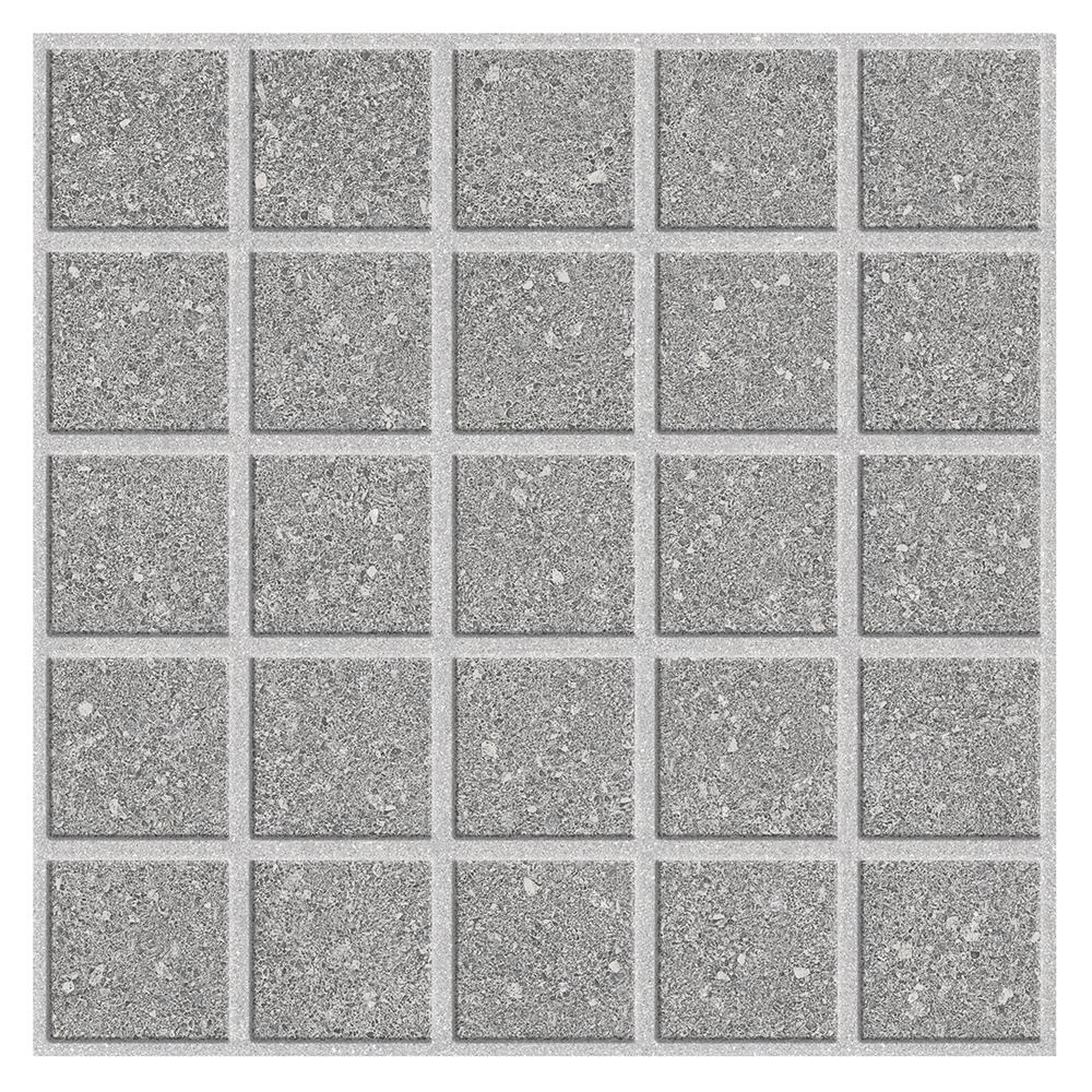 กระเบื้องพื้นพอร์ซเลน  40x40 ซม. TARA โมเว่น เทาอ่อน A 0.96 ตร.ม.