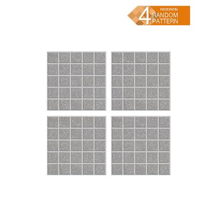 กระเบื้องพื้นพอร์ซเลน  40x40 ซม. TARA โมเว่น เทาอ่อน A 0.96 ตร.ม._1