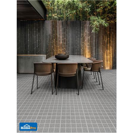 กระเบื้องพื้นพอร์ซเลน  40x40 ซม. TARA โมเว่น เทาอ่อน A 0.96 ตร.ม._4