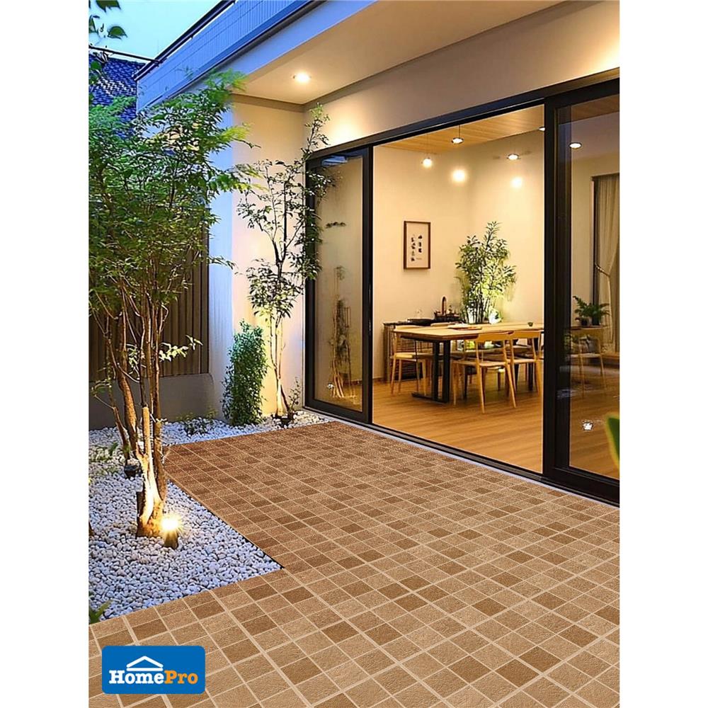 กระเบื้องพื้นพอร์ซเลน  40x40 ซม. TARA เวนเจอร์ น้ำตาล A 0.96 ตร.ม.