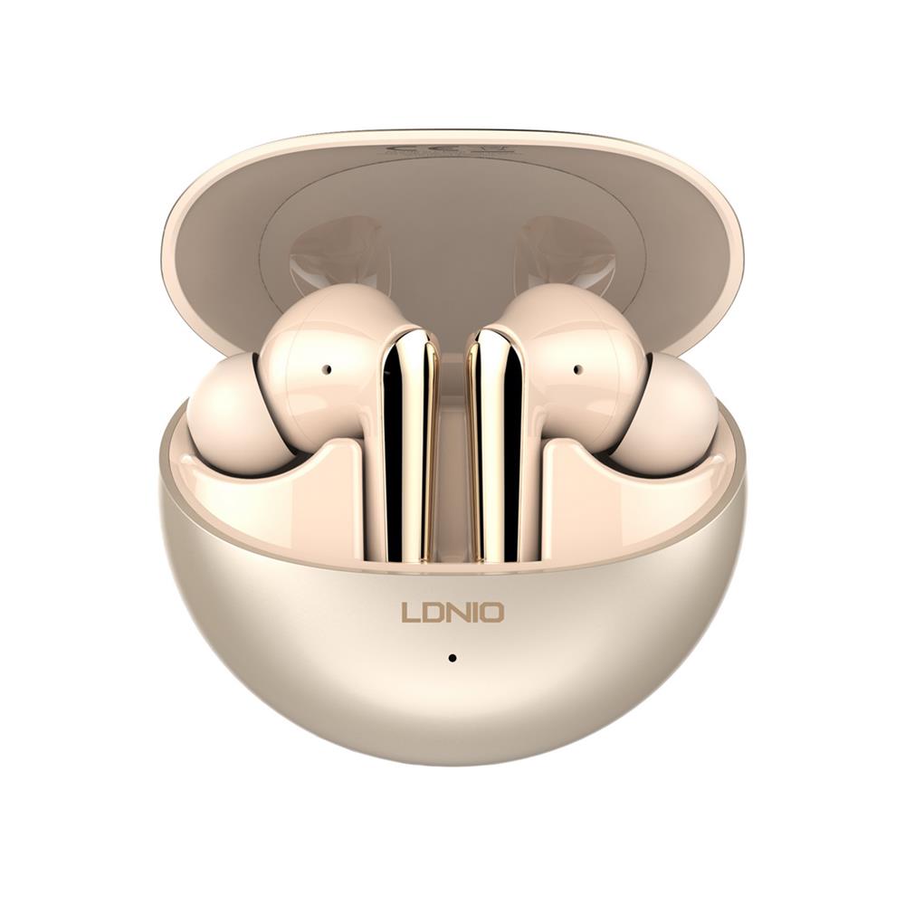 หูฟังบลูทูธ LDNIO T01 สีทอง