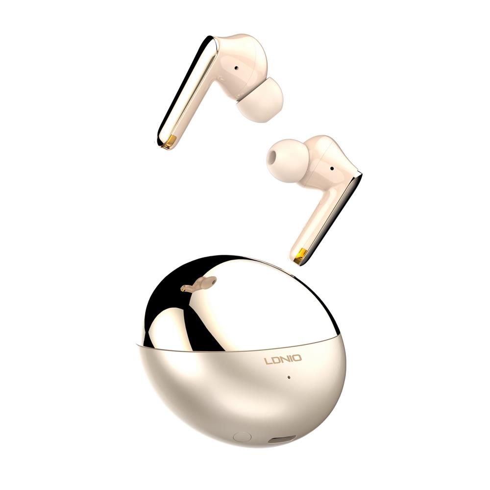 หูฟังบลูทูธ LDNIO T01 สีทอง