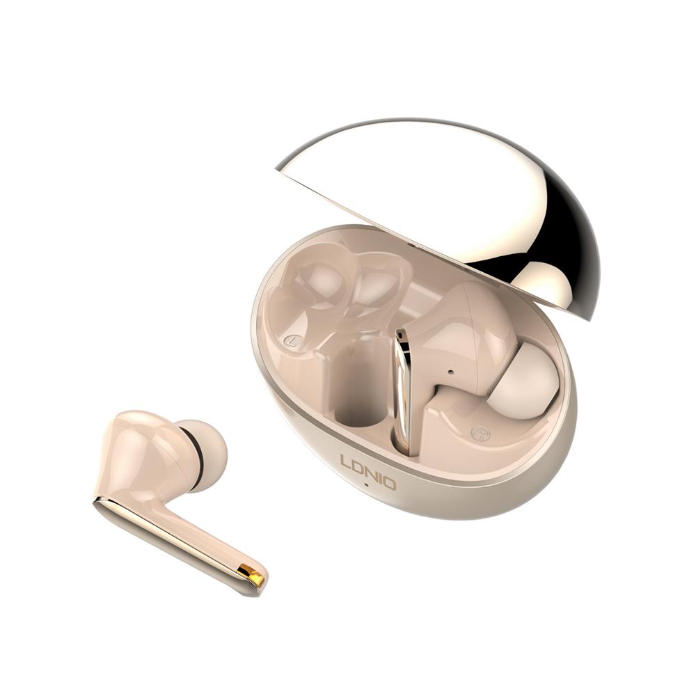 หูฟังบลูทูธ LDNIO T01 สีทอง