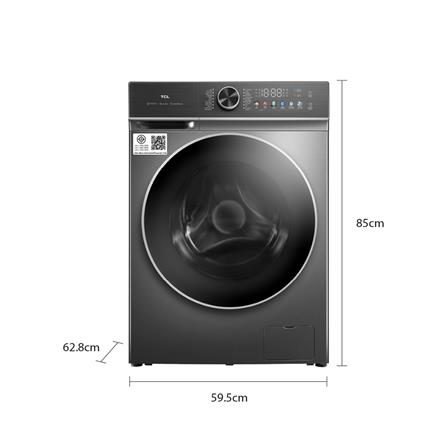เครื่องซักอบผ้าฝาหน้า TCL WT890PWDS 10/7 กก. 1200 RPM อินเวอร์เตอร์ สีเทา_5
