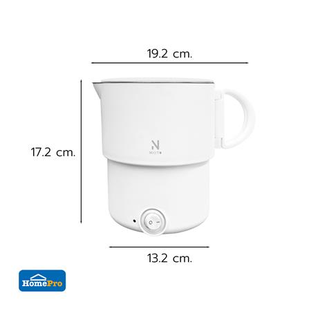 กาต้มน้ำไฟฟ้าพกพา NIKITO HF051B-3 0.9 ลิตร สีขาว_10