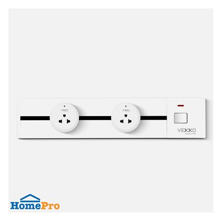 รางปลั๊กไฟแบบเลื่อนได้ VEXXO PWB1-4200 40 ซม. สีขาว_4