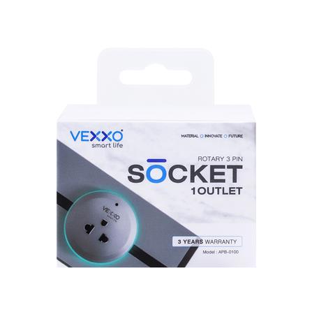 เต้ารับไร้สาย 3 ตา VEXXO APB-0100 สีเทา_4